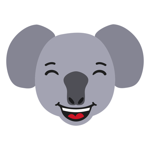 Koala muzzle happy flat sticker