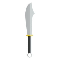 Machete knife vector flat PNG Design