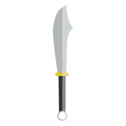 Vector de cuchillo machete plano Diseño PNG