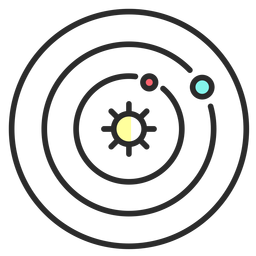 Traço plano do sol do mapa Desenho PNG