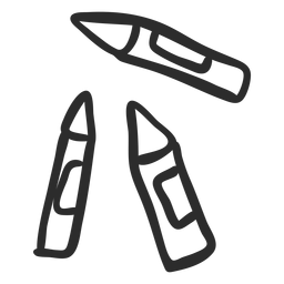 Rocket doodle PNG Design