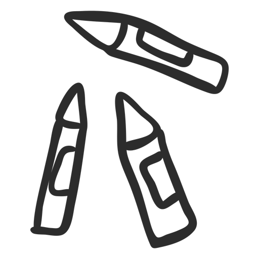Doodle de cohete Diseño PNG