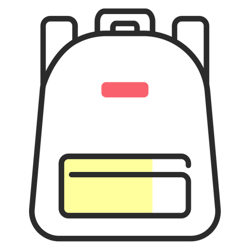 Download Rucksack knapsack bag flat stroke - Transparent PNG & SVG ...