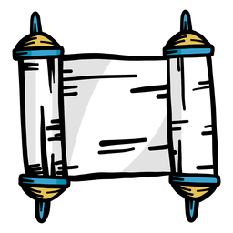 Scroll-Strich flach PNG-Design