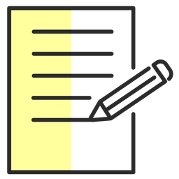 Blattstift flacher Strich PNG-Design