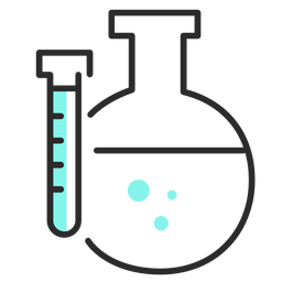 Flacher Hub der Röhrenretortenflüssigkeit PNG-Design