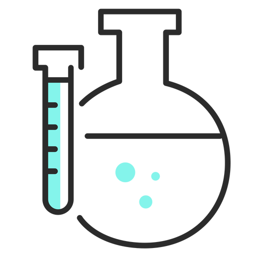 Tube retort fluid liquid flat stroke - Transparent PNG & SVG vector file