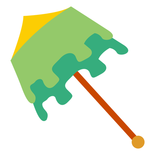 Cabo de guarda-chuva plano Desenho PNG
