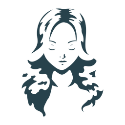 Design PNG E SVG De Ícone De Cabelo De Mulher Loira Para Camisetas