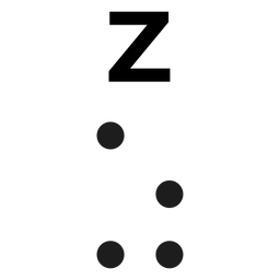 Z Z Buchstaben Punkt Punktstrich PNG-Design