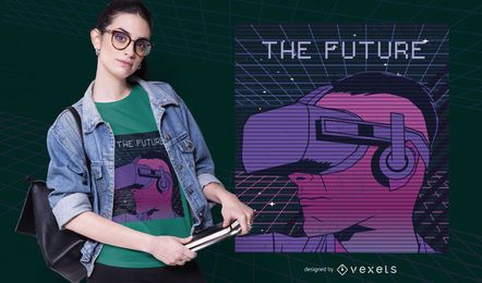 Retrowave future t-shirt design Retrowave future t-shirt design