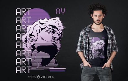 Design de camisetas com arte Vaporwave