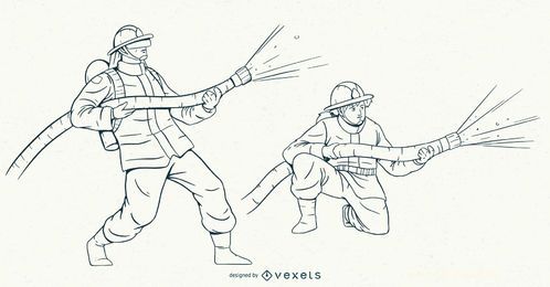 Firemen Stroke Character Set