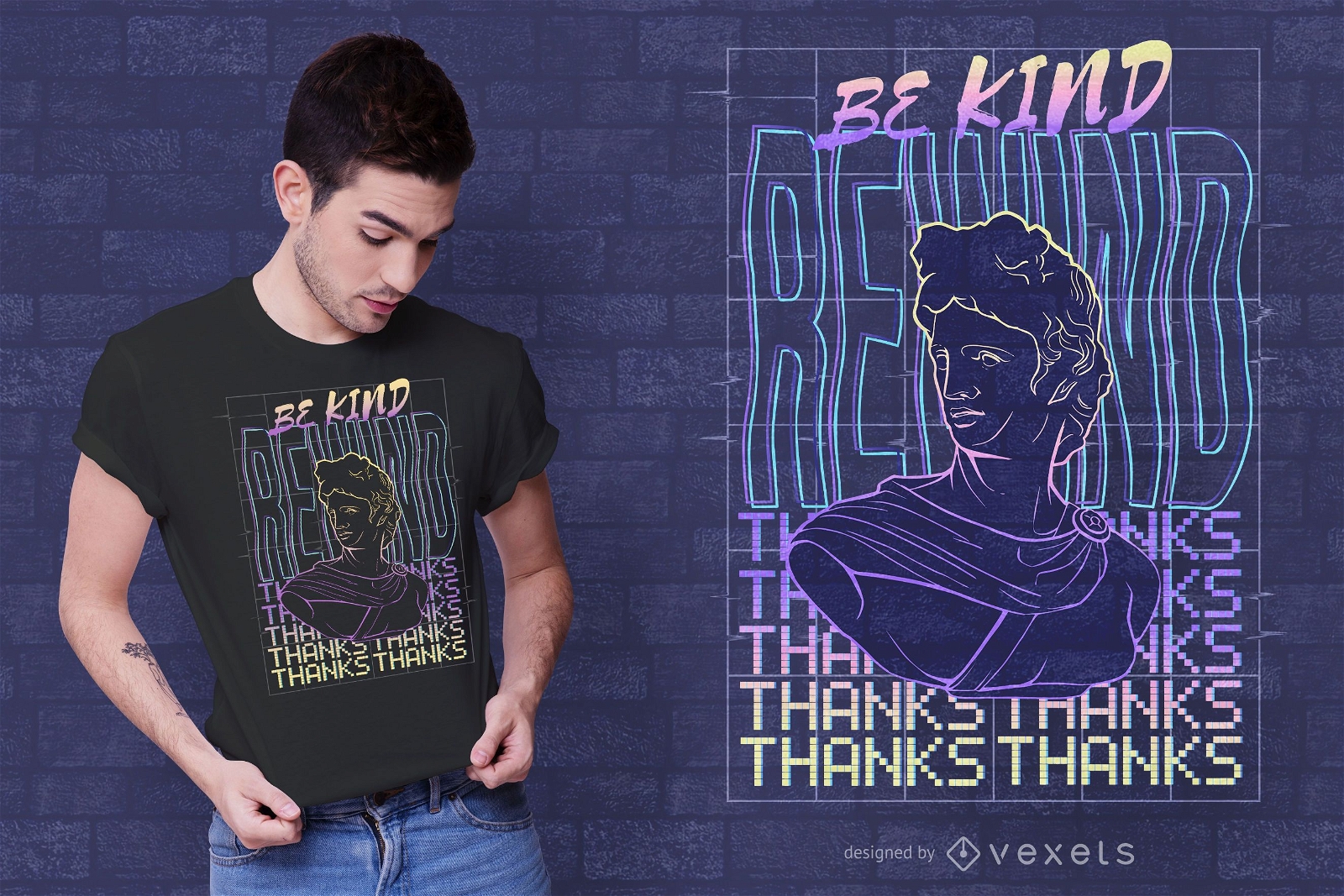 Be kind rewind t-shirt design