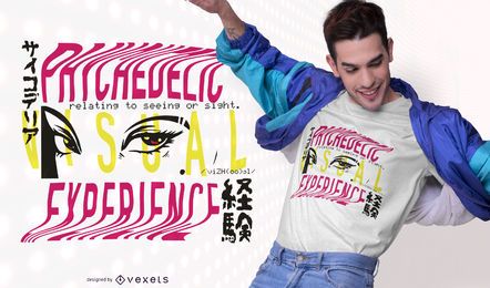 Experiência visual design de camiseta Experiência visual design de camiseta
