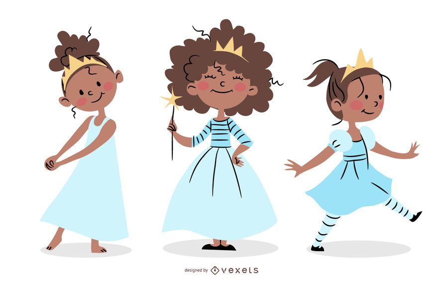 Princess character set Princess character set