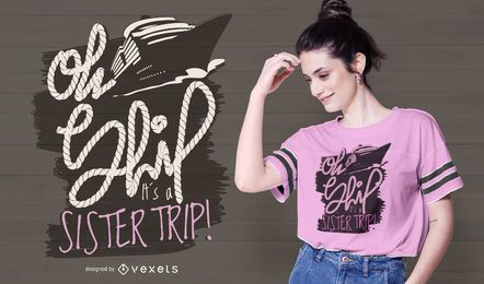 Oh navio design de t-shirt
