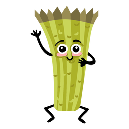 Asparagus sparrowgrass flat PNG Design
