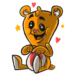 Urso desenho de pelúcia fofo Desenho PNG
