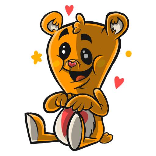 Bear teddy cute sketch PNG Design