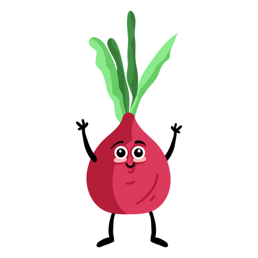 Beet beetroot flat PNG Design