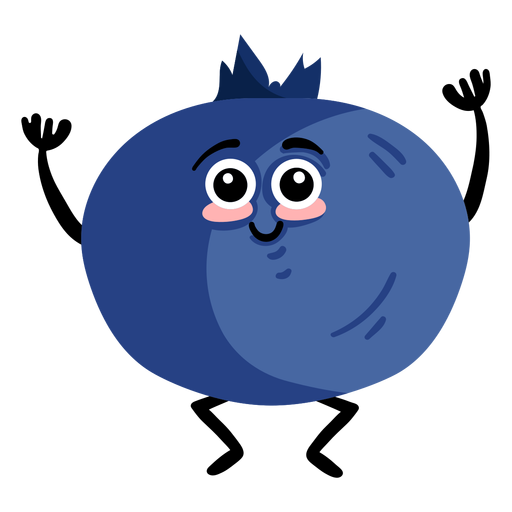 Bilberry whortleberry flat PNG Design