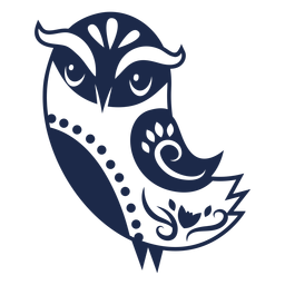 Ilustración de ornamento de patrón de flor de pájaro Diseño PNG