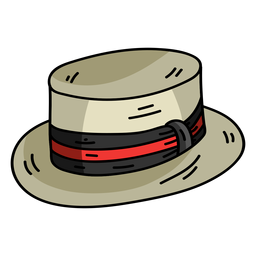 Boné cartola plana Desenho PNG