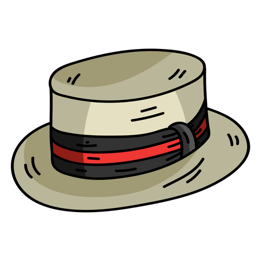 Gorra sombrero sombrero de copa plano Diseño PNG