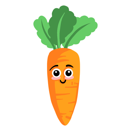 Carrot leaf flat PNG Design