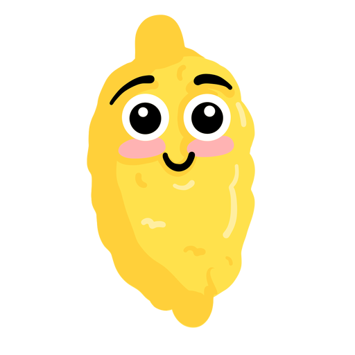 Citrus Lemon Flat Desenho PNG