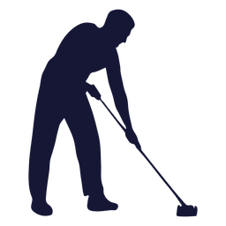 Silhueta de esfregona mais limpa Desenho PNG