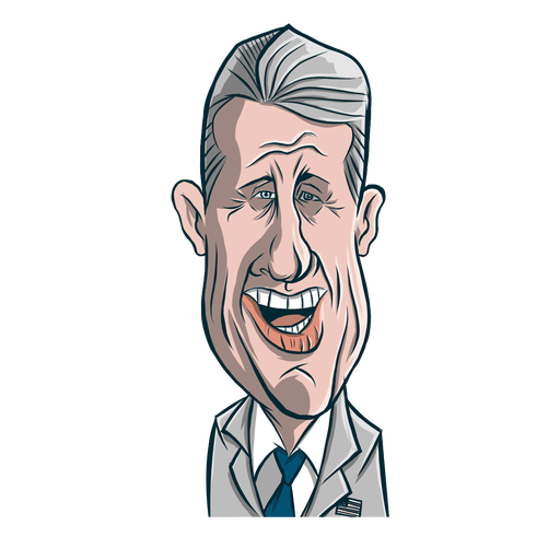 Dibujo de cara de hombre de Clinton Diseño PNG