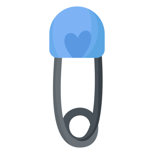 Clip heart pin flat PNG Design