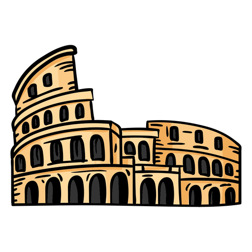 Arena do anfiteatro do Coliseu plana