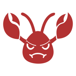 Lagostins bravos com a cabeça achatada e focinho Desenho PNG