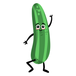 Cucumber cuke flat PNG Design