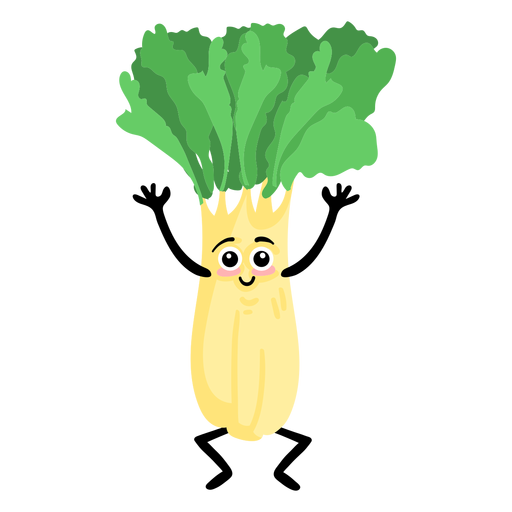 Daikon chinese radish japanese radish flat PNG Design