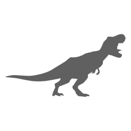 Dinosaur jaws tyrannosaur tail silhouette Transparent PNG