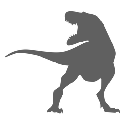 Diseño PNG Y SVG De Silueta De Mandíbulas De Tiranosaurio De Cola De Dinosaurio Para Camisetas Diseño PNG Y SVG De Silueta De Mandíbulas De Tiranosaurio De Cola De Dinosaurio Para Camisetas