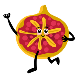 Feigen-Ficus flach PNG-Design