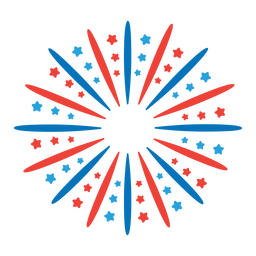 Feuerwerk Grußstrahl Strahl Stern Abzeichen Aufkleber PNG-Design