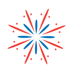 Adesivo de distintivo de feixe de raio de estrela de fogos de artifício Desenho PNG