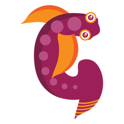 G g letter monster flat PNG Design