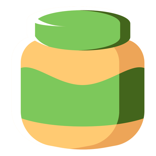 Jar can cover flat PNG Design