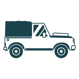 All terrain truck body vehicle wheel car detailed silhouette PNG Design Transparent PNG