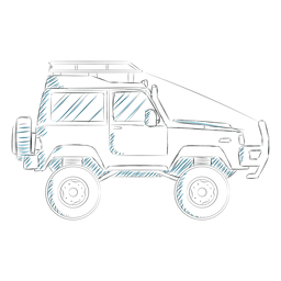 Linha de roda do veículo do corpo do carro Jeep Desenho PNG