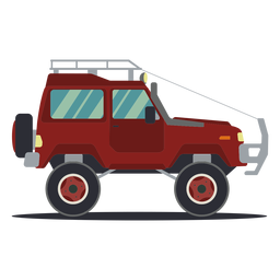 Roda do corpo do veículo do carro Jeep plana Desenho PNG