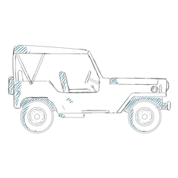 Línea de rueda de carrocería de vehículo Jeep Diseño PNG