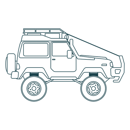 Curso da roda do corpo do veículo do carro Jeep Desenho PNG